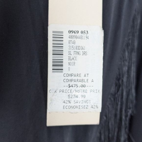 REBECCA Taylor Sleeveless Fringe A-line Dress Sz 6 - Picture 5 of 11